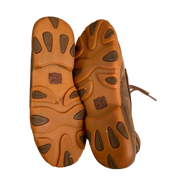 Twisted X Brown Leather Lace Up Loafers Women’s Size 7.5 - Picture 7 of 8